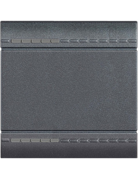 Manette Livinglight MyHOME BUS neutre type bascule 2 modules anthracite BTICINO L4911M2N