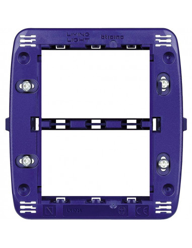 Support à vis pour plaques Livinglight 3+3 modules BTICINO LN4726