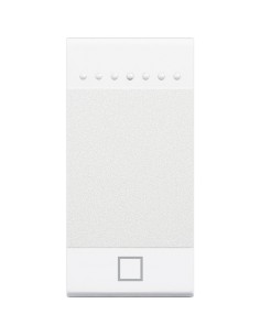 Manette Livinglight MyHOME BUS symbole STOP 1 module blanc BTICINO N4915AEN