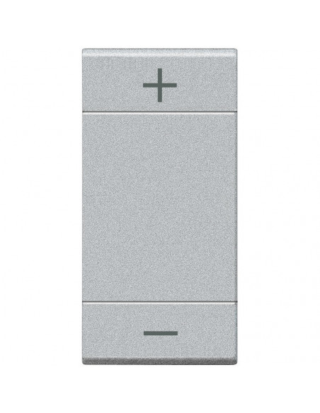 Manette Livinglight MyHOME BUS symbole +/ type bascule 1 module tech BTICINO NT4911ADN