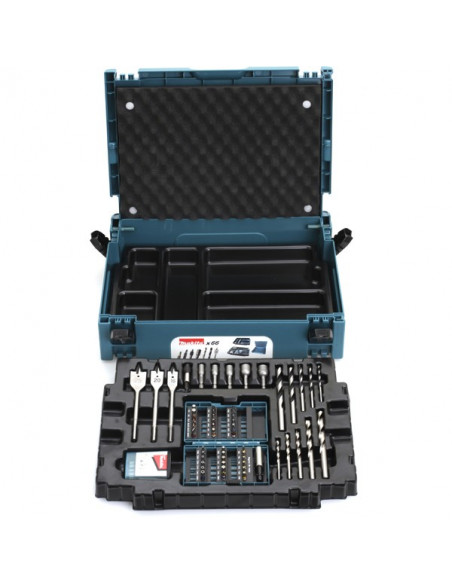 Coffret ensemble accessoires 66 pièces en coffret MAKPAC MAKITA B-43044
