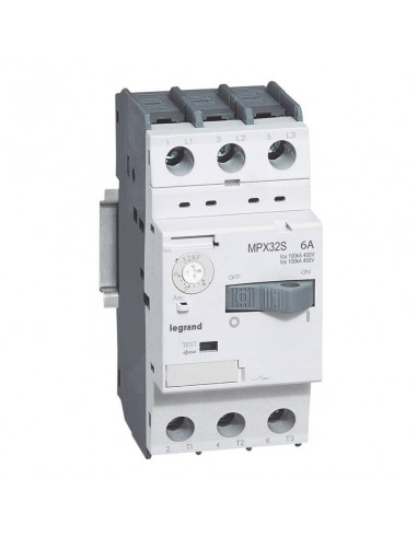 MPX 32S DISJONCTEUR MOTEUR MAGNETO THERMIQUE 4 6A 100KA LEGRAND 417308
