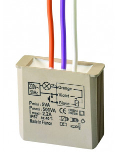 041532 Sirène électromécanique IP30 IK05 tension 12V= - fixation saillie ou  semi-encastrée - professionnel