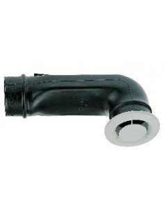 BOUCHE FIXE D'EXTRACTION WC AVEC MANCHON COUDE DIAM 80 PB80L ATLANTIC 422145