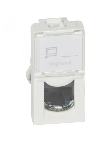 PRISE RJ45 CAT 5 E UTP MOSAIC 1 MODULE LEGRAND 076551