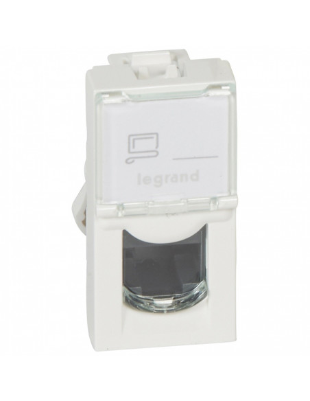 Prise RJ45 catégorie 5e UTP Mosaic 1 module blanc LEGRAND 076551