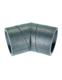 C 45 125 Pe Cr Coude A 45° En Pe Isole Pour Reseaux Clip & Go Diametre 125 ATLANTIC 423012