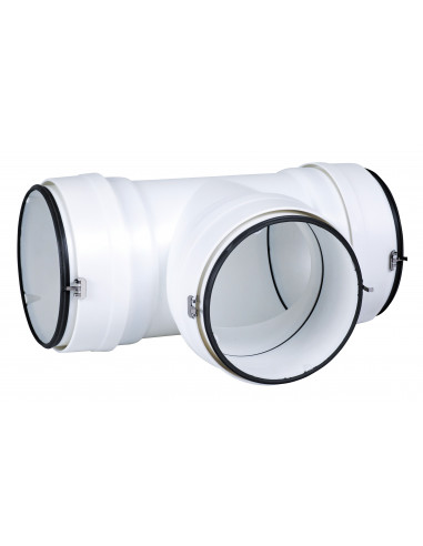 Tehc 125 J Tube En Te Circulaire Pvc Diametre 125 Avec Joint ATLANTIC 460066