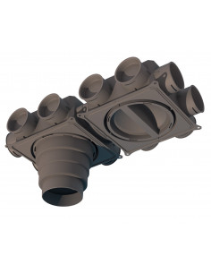 Cdp 12X75H Caisson De Distribution Plat 12 Piquages Pour Reseaux Clip & Go ATLANTIC 464068