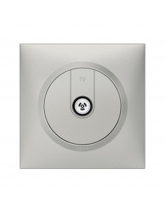 PRISE TV SIMPLE ALUMINIUM COMPLET DOOXIE LEGRAND 095037