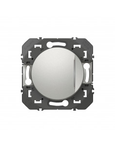 BOUTON POUSSOIR AVEC FONCTION VOYANT LUMINEUX ALUMINIUM COMPOSABLE DOOXIE LEGRAND 095237