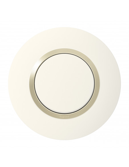 Plaque ronde Dooxie 1 poste finition dune LEGRAND 600970