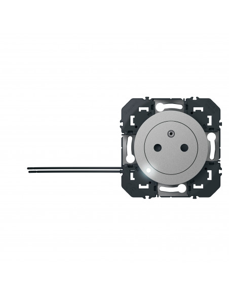 Prise de courant 2P+T à voyant Surface dooxie 16A finition alu LEGRAND 600420
