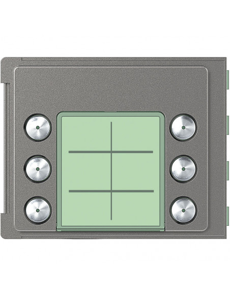 Façade Sfera Robur pour module électronique audio 6 appels/2 rangées BTICINO 352165