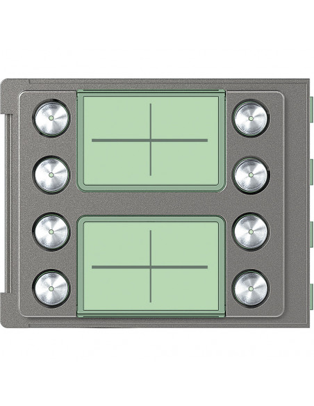 Façade Sfera Robur pour module électronique audio 8 appels/2 rangées BTICINO 352185