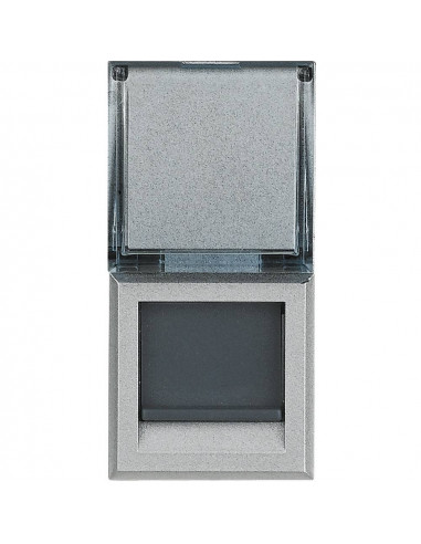 Prise RJ 45 Axolute Cat. 6 FTP Alu 1 module BTICINO HC4279C6F