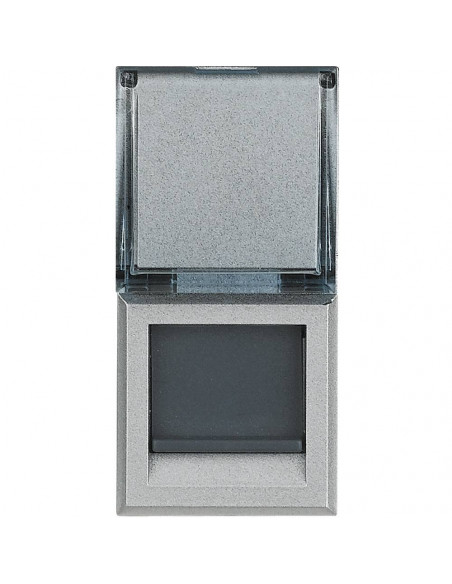 Prise RJ 45 Axolute Cat. 6 FTP Alu 1 module BTICINO HC4279C6F