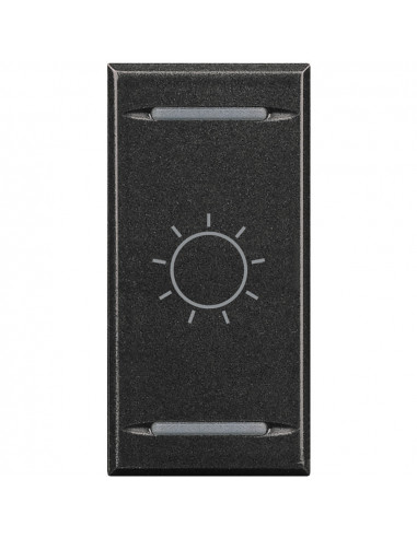 Manette Axolute MyHOME BUS symbole lumière type bascule 1 mod anthracite BTICINO HS4911BA