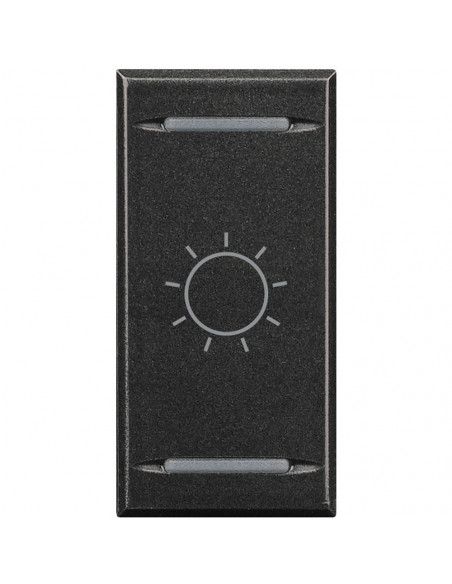 Manette Axolute MyHOME BUS symbole lumière type bascule 1 mod anthracite BTICINO HS4911BA