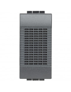 Sonnette à timbre bronze 230 V~ Livinglight Anthracite 1 module BTICINO L4351/230 2