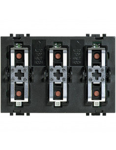 Commande 3 fonctions lumière/volets Livinglight MyHOME BUS BTICINO L4652/3 2