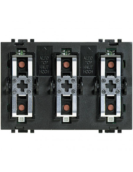 Commande 3 fonctions lumière/volets Livinglight MyHOME BUS BTICINO L4652/3