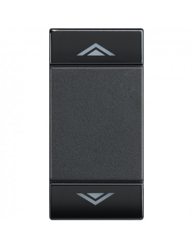 Manette Livinglight MyHOME BUS symbole montée/descente 1 module anthracite BTICINO L4911AHN