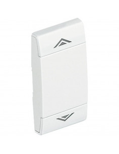 Manette Livinglight MyHOME BUS symbole montée/descente 1 module blanc BTICINO N4911AHN 2