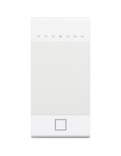 Manette Livinglight MyHOME BUS symbole STOP 1 module blanc BTICINO N4915AEN 2