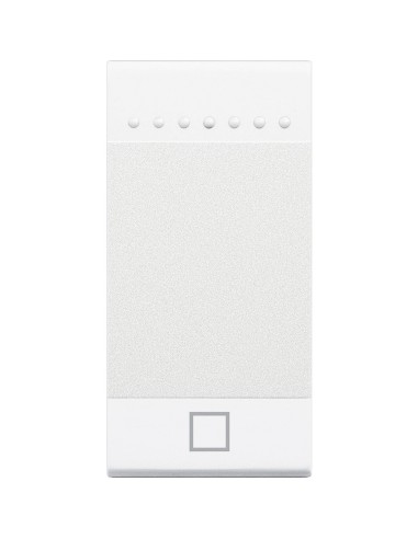 Manette Livinglight MyHOME BUS symbole STOP 1 module blanc BTICINO N4915AEN