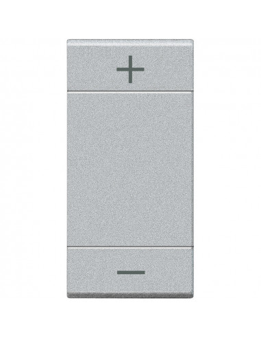 Manette Livinglight MyHOME BUS symbole +/ type bascule 1 module tech BTICINO NT4911ADN