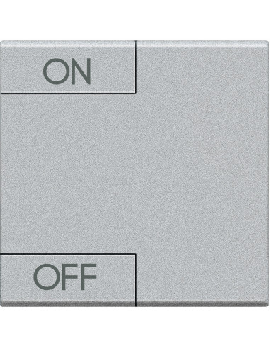 Manette Livinglight MyHOME BUS symbole ON/OFF 2 modules tech BTICINO NT4911M2AGN