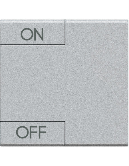 Manette Livinglight MyHOME BUS symbole ON/OFF 2 modules tech BTICINO NT4911M2AGN