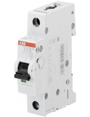 DISJONCTEUR S201M 1P 25A COURBE C RACCORDEMENT A VIS - 15KA (1MODULE) ABB 354140 2CDS271001R0254