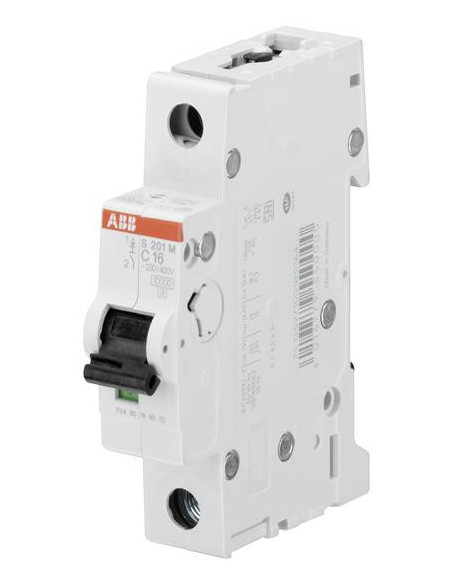 DISJONCTEUR S201M 1P 25A COURBE C RACCORDEMENT A VIS - 15KA (1MODULE) ABB 354140 2CDS271001R0254
