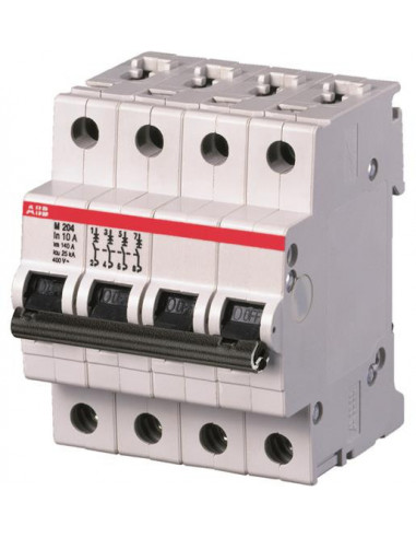 DISJ. MAGNETIQUE SEUL (M204) 4P 25KA 10A (4MODULES) ABB 358411 2CDA284799R0101