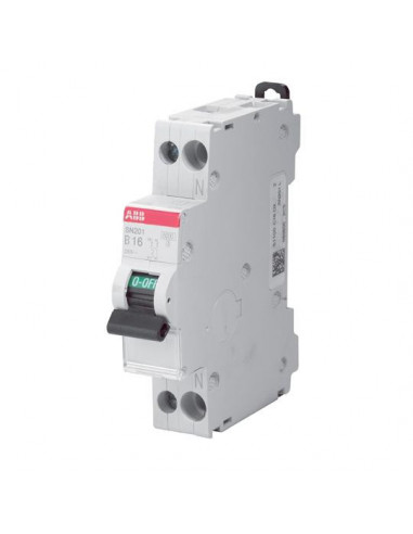DISJONCTEUR PH+N COURBE D RACC VIS 10A-6KA ABB 470661 2CSS255102R0101