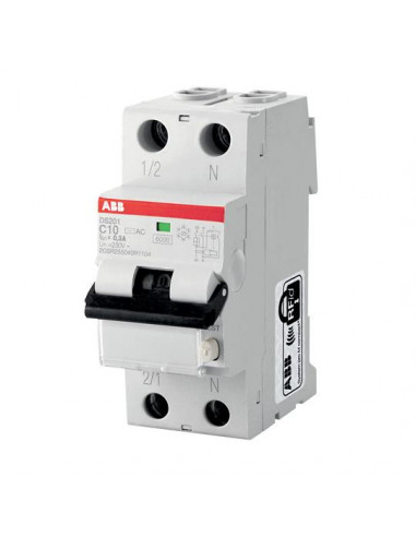 DISJ. DIFF. (DS201) 1P+N 6 10KA C-20A 300MA TYPE A ABB 471164 2CSR255141R3204