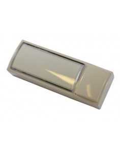 Bouton poussoir lumineux avec porte étiquette blanc URMET 51011 2