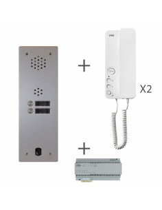 KIT AUDIO 1R 2BP 2 VOICE PROGRAMMÉ URMET KA83/102 2