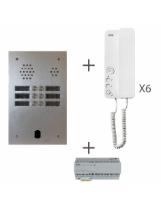 KIT AUDIO 2R 6BP 2 VOICE PROGRAMMÉ URMET KA83/206 2