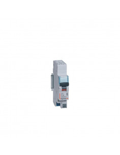 Disjoncteur Phase+Neutre DNX³4500 6kA arrivée et sortie borne à vis 1P+N 230V 40A courbe C 1 module LEGRAND 406873