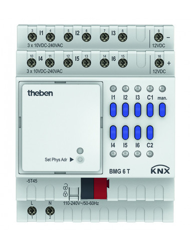 Module 6 ent binaires BMG 6 T KNX THEBEN 4930230