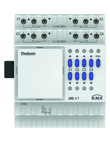 Moidule extension Actionneur volets 4 circuits JME 4 T KNX THEBEN 4930255
