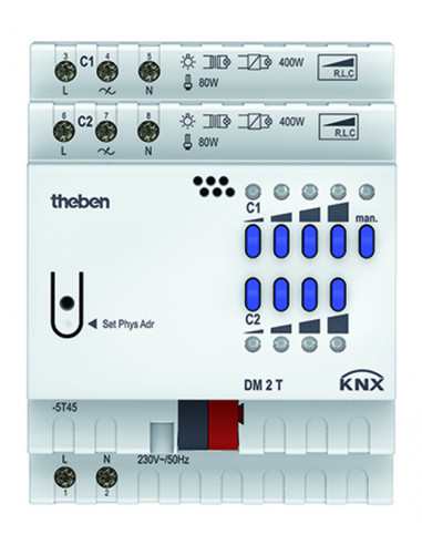 Module variateur 2c DM 2 T KNX THEBEN 4940270