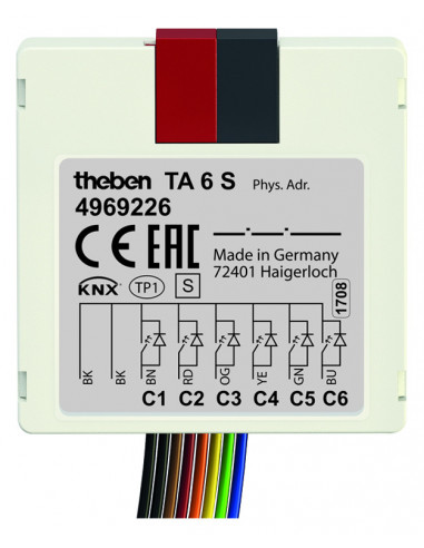 Module encastré 6 entrees TA 6 S KNX THEBEN 4969226