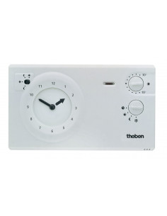 Thermostat d'ambiance programmable avec réserve de marche 24h 7j THEBEN 7820030