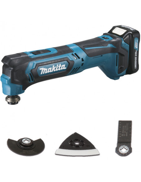 Découpeur-ponceur multifonctions 12 V CXT Li-Ion 2 Ah ( kit d'accessoires) MAKITA TM30DSAEX1
