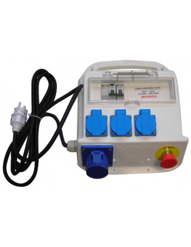 COFFRET D'ALIMENTATION MOBILE 4 PRISES  MICHAUD P486