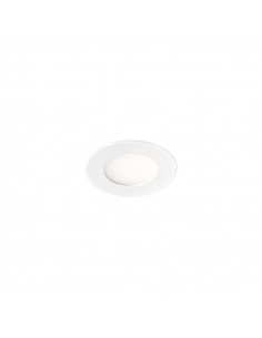 FLAT LED Encastré plat rond fixe blanc 110° LED intégré 5W 4000K 320lm ARIC 50359